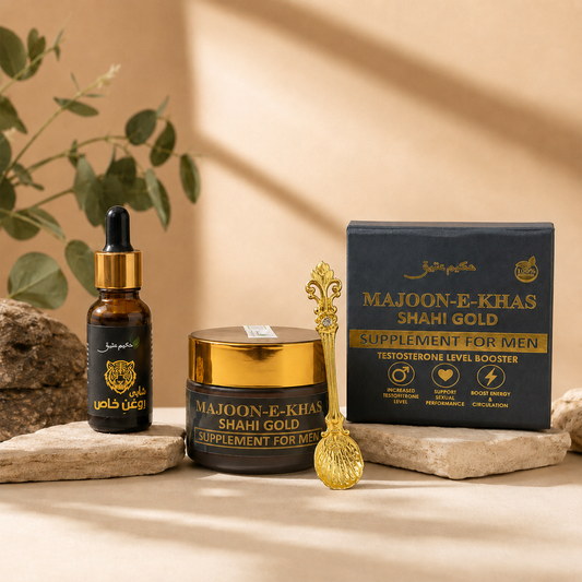 Majoon e Khas Shahi Gold + Shahi Roghan-e-Khas