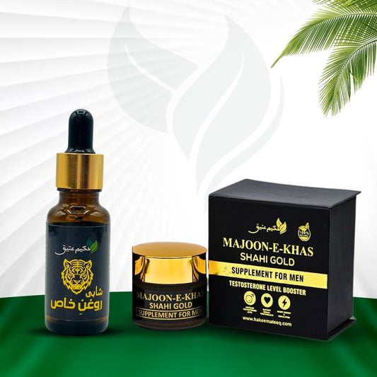 Majoon e Khas Shahi Gold + Shahi Roghan-e-Khas